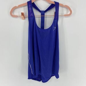 Gymshark Purple wicking Ribbon Racerback Workout Yoga Tank Top women's small